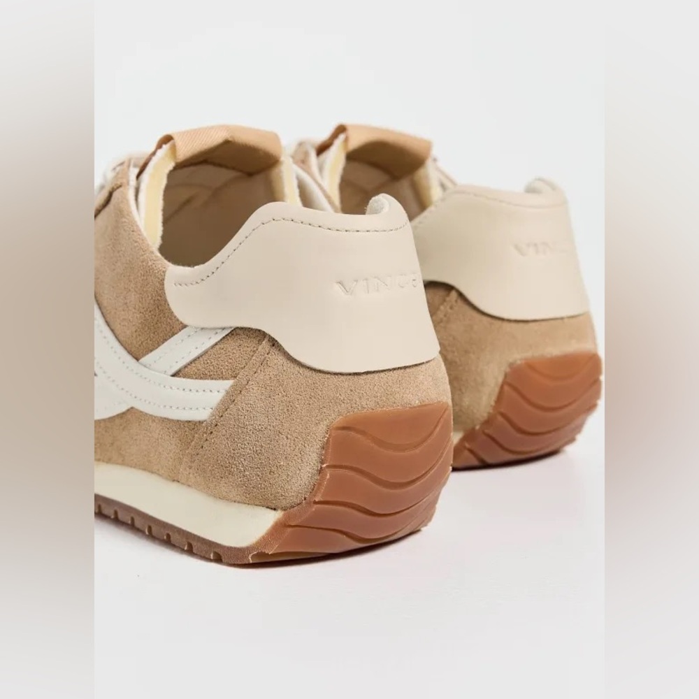 Vince Tan and White Women's Sneakers - Picture 4 of 13